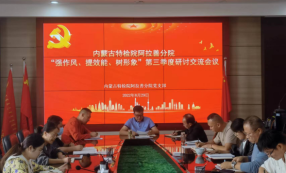 标题：内蒙古特检院阿拉善分院扎实开展“强作风提效能树形象”第三专题研讨交流会议
浏览次数：464
发表时间：2022-08-29