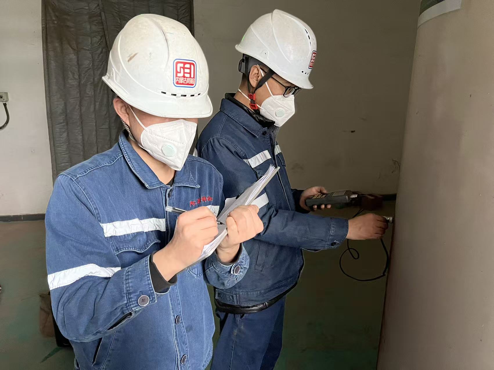 阿拉善分院远赴额旗及策克口岸完成特种设备检验攻坚战